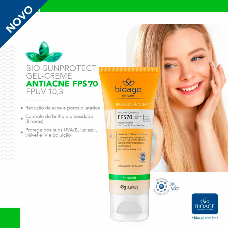 Protetor Solar Anti Acne Sun Protect Bio Age Fps 30