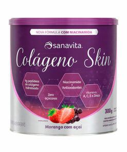 colágeno skin morango com açaí sanavita