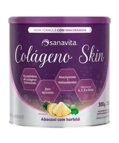 colágeno sanavita skin abacaxi com hortelã sanavita