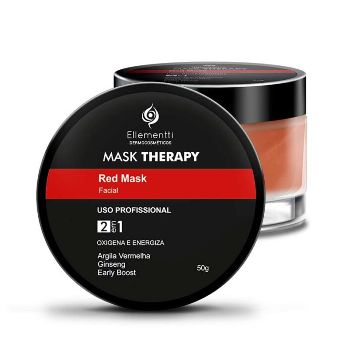 Mask Therapy Red Mask Argila Vermelha - 50g ELLEMENTTI