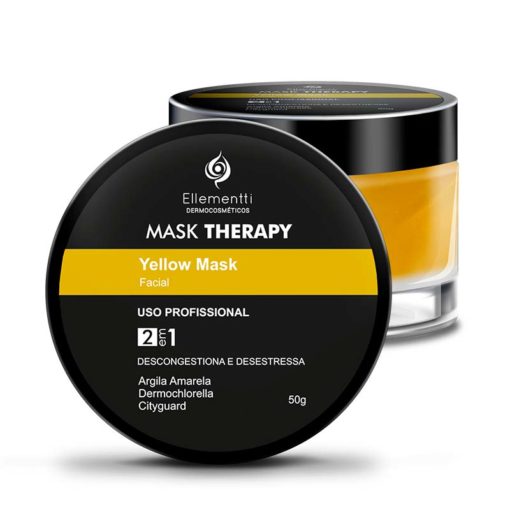 Mask Therapy Yellow Mask Argila Amarela - 50g ELLEMENTTI