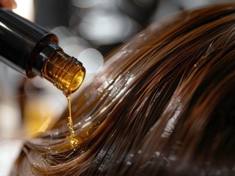 como aplicar óleo de rosa mosqueta no cabelo​