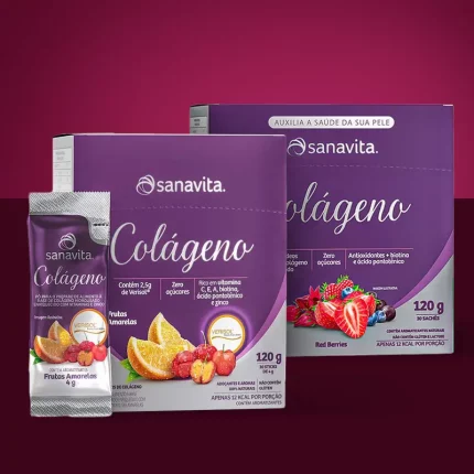 kit colagenos verisol frutas amarelas e frutas vermelhas