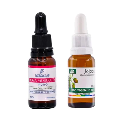 kit oleo de rosa mosqueta e oleo de jojoba