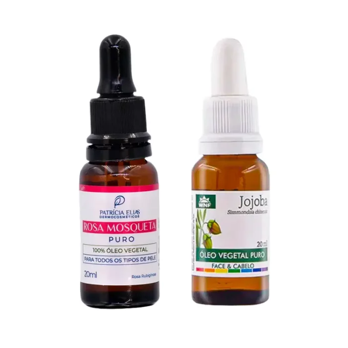 kit oleo de rosa mosqueta e oleo de jojoba