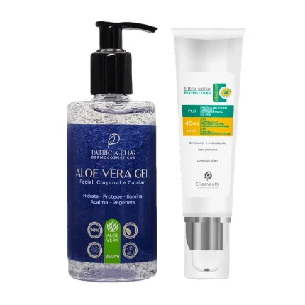 Kit Hidratação Calmante e Proteção Solar