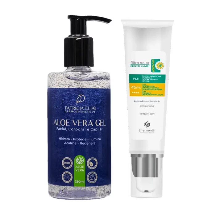 Kit Hidratação Calmante e Proteção Solar